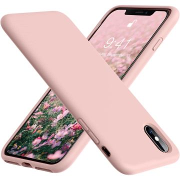 TURTOS Silicone Case, iPhone X/XS, pink