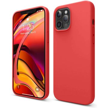 TURTOS Magnetic Silicone Case, iPhone 12/12 Pro, red