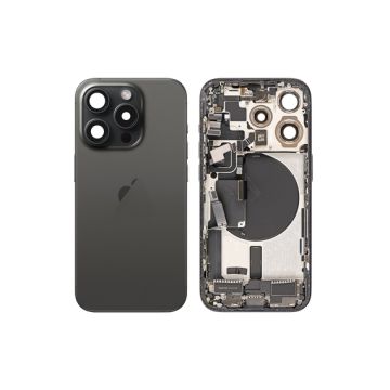 iPhone 15 Pro backcover+frame and parts, Black, Pulled