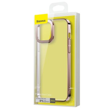 Baseus Glitter case for iPhone 13 (6.1 inch), pink