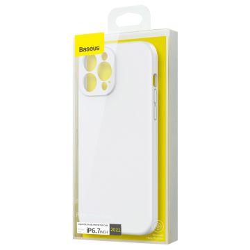 Baseus Liquid Silica Gel skal för iPhone 13 (6.7 tum), vit