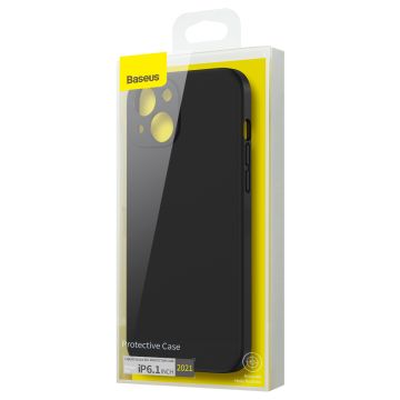 Baseus Liquid Silica Gel Case for iPhone 13 (6.1 tum), black