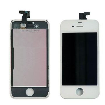 LCD monitor with touch screen for iPhone 4, white
