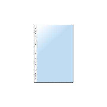 Plastic pocket A4 0.08mm glass clear, 100 pcs