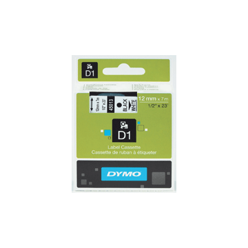 Marking tape DYMO D1 12mm black/white
