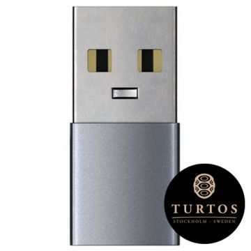 TURTOS flash drive USB-A to USB-C, Space Grey