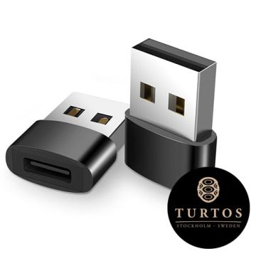 TURTOS Adapter USB-A to USB-C, black