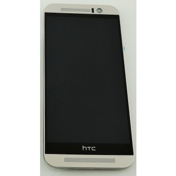 HTC One M9 Complete LCD screen, with frame, silver