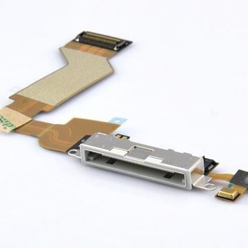 Docking connector with flex cable for iPhone 4, white, original