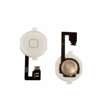 Home Button with Flex Cable for iPhone 4, White