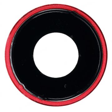iPhone XR Rear Facing Camera Lens with Bezel, Red