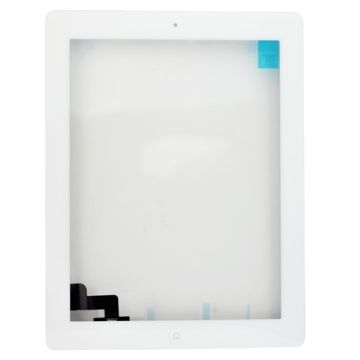 iPad 2 (A1395/A1396/A1397) Screen Glass+homebutton, self-adhesive tape white, original