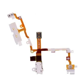 Headphone jack with flex cable for iPhone 3GS, White