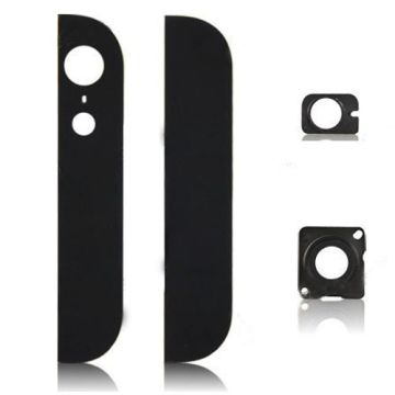 iPhone 5 Back cover glasses flash and camera lens 4 in 1 set in black