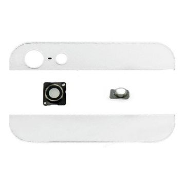iPhone 5 Back cover glasses flash and camera lens 4 in 1 set in white