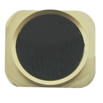 iPhone 5 Black home button with gold chrome ring