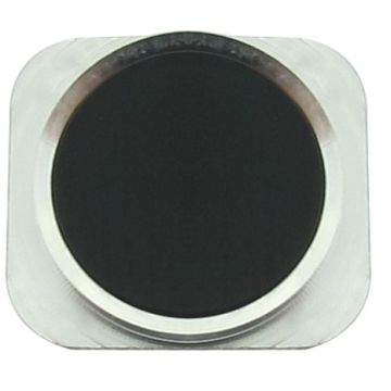 iPhone 5 Black home button with silver chrome ring