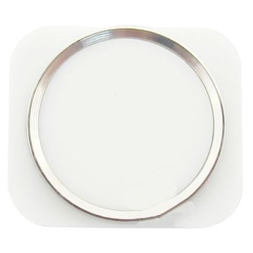 iPhone 5 white home button with silver chrome ring