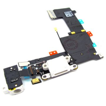 iPhone 5S Charging System Connector with flex and flex headphone jack (white)