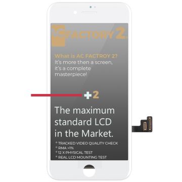 iPhone 8 Plus, LCD screen, AC Factory 2, white