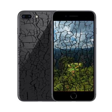 iPhone 8 Plus 64GB Silver - Cracked Screen & back - MVAT 