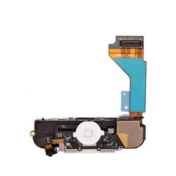 Complete docking port for iPhone 4, White