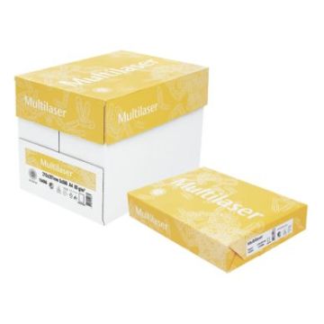 Copy paper MultiLaser, A4, 80g, Punched 5x500/fp