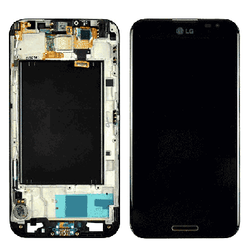 LG Optimus G Pro LCD-screen, original with frame, original, black