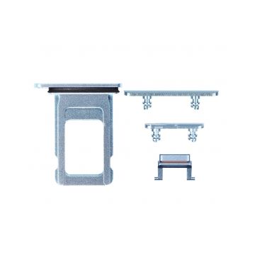 iPhone XR Side Buttons Set with Single SIM Card Tray - Blue